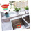 Wide Rim Kitchen Sink Strainer, Durable Plastic Drain Basket, Prevent Clogs, Easy Waste Separation 3