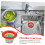 Wide Rim Kitchen Sink Strainer, Durable Plastic Drain Basket, Prevent Clogs, Easy Waste Separation 4