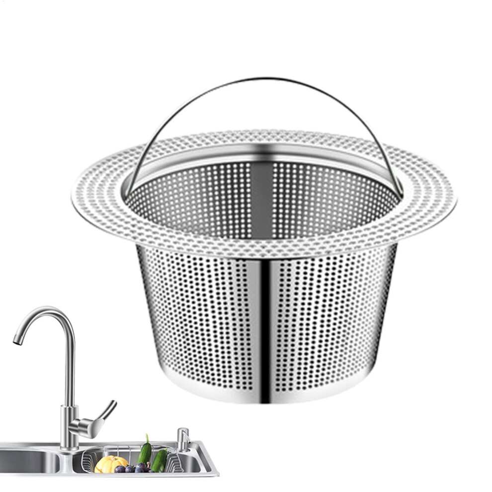 304 Stainless Steel Kitchen Sink Strainer With Deep Basket, Fine Mesh Drain Filter, 4Cm 9199774089517