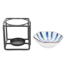 Ceramiczny palnik do kadzideł, podgrzewacz do olejków eterycznych, dyfuzor do aromaterapii, podgrzewacz do świeczek tealight, nowoczesny design