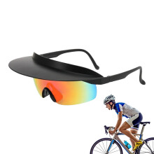 Bicycle Sunglasses Wide Visor Protective Glasses Mirrored Lenses For Cycling Hiking Camping Fishing