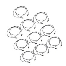 10Set Brass PVC Banana Plug Test Lead for Multimeter 2mm Black