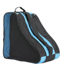 Skate Bag Large for Inline and Roller Skates, Blue Mesh Carry Storage Shoulder Bag for Ice Skates and Accessories