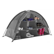 9 Shelf Camping Storage Organizer Tent Oxford Cloth Collapsible Wardrobe Storage Bag For RV Clothes Shoes 30 Lbs Load