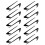 20Pcs Car Side  Trim for   E Class W213 C-Class W205 Refit E63S AMG Accessories Black 1
