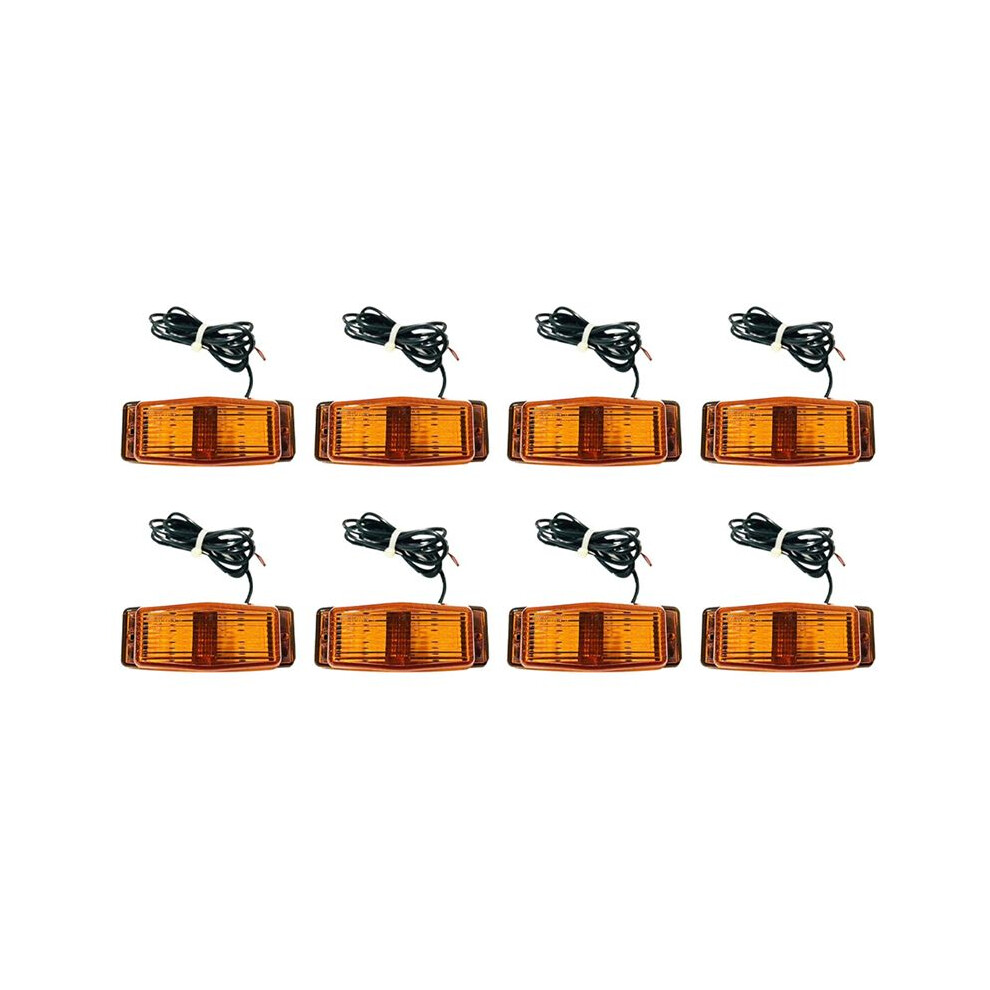 8X Front Grill Led Lamp For Truck Lorry Front Double Burner Indicator S A Light 6133214693448