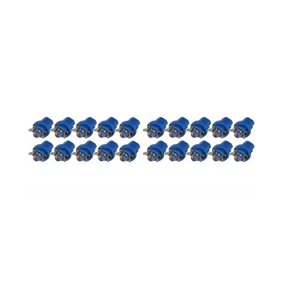 20Pcs Car Dash Instrument Base Lamp T5 B8.5d Led Instrument Car Wedge Dashboard Bulb Dc12v Lamp Light 6032783854888