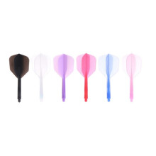 12Pcs L Type Dart Flights with Stems, Standard Shape Plastic Dart Flight Set for Dartboard Game Supplies