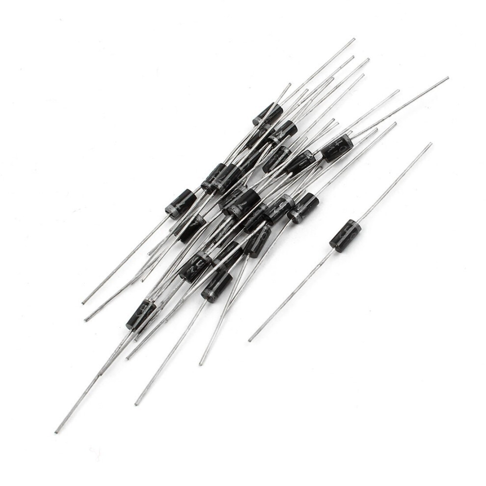 20 Pcs 1N4007 Rectifier Diodes Do41 1000V 1A Voltage Protection Stable Current Flow 9382693259844