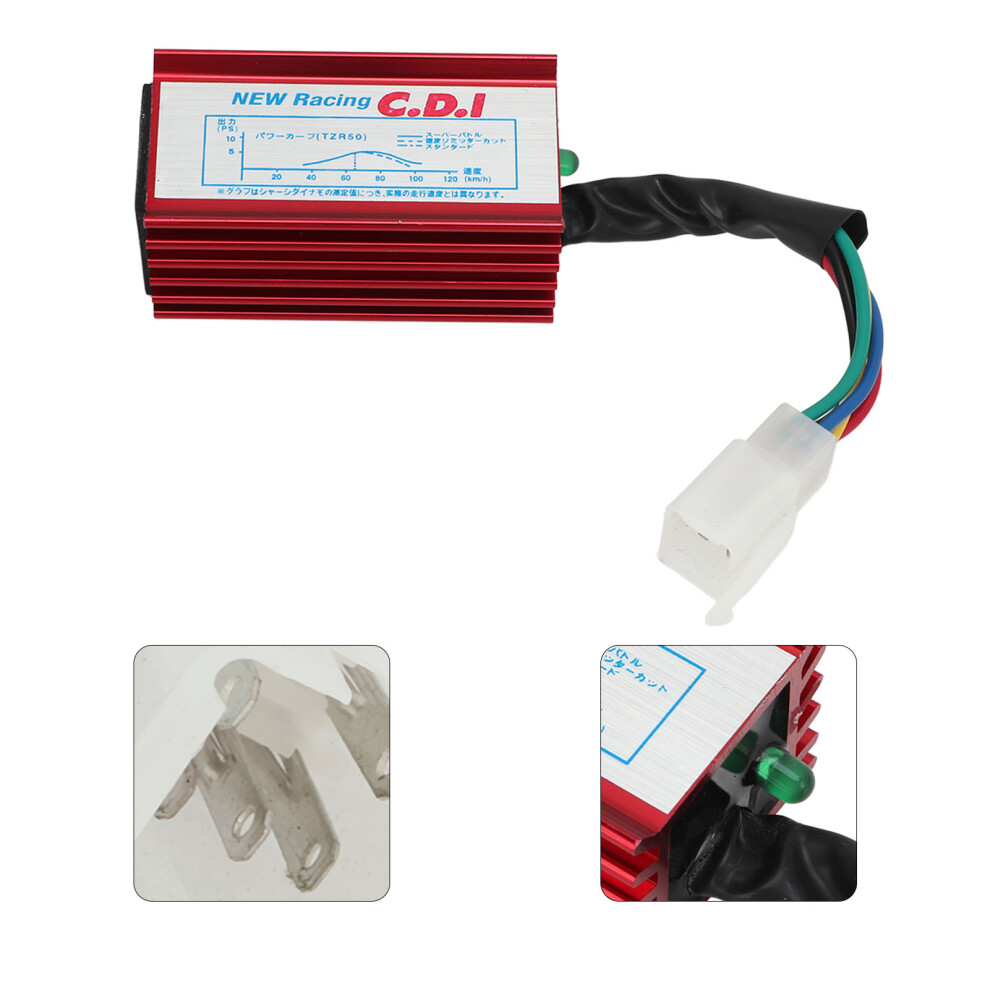 5 Pin Cdi Box For 50Cc To 125Cc Go Kart Motorcycle Atv Dirt Pit Bike Red 4271375711747