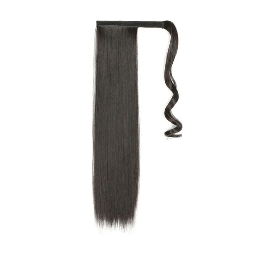 Unisex Women Synthetic Long Curly Ponytail Clipin Hair Extensions Wraparound Style 2Pack 20Inch