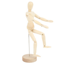 Wooden 8in Mannequin for Arts and Crafts with 14 Movable Joints