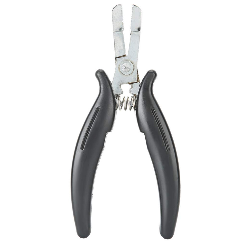 Unisex Black Professional Hair Extension Pliers With Ergonomic Nonslip Grip For Micro Bead And Feather Extensions