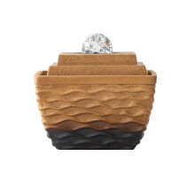 Indoor Fountain Chinese Retro Desktop Tabletop Waterfall With Circulating Water And Lucky Bead Design
