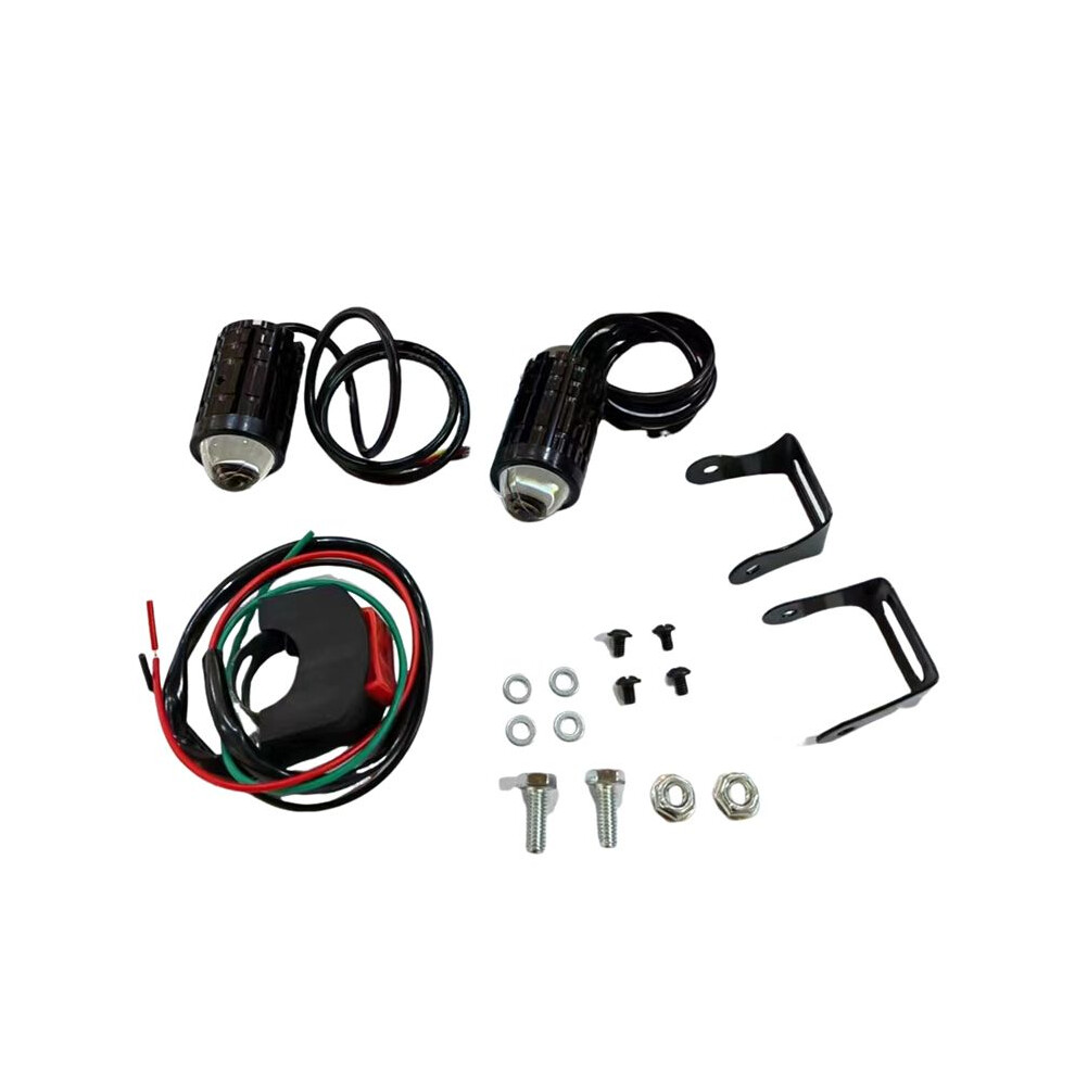 Motorcycle High Power Lens Spot 6000K Led Dual Color External Spotlights 8-80V Headlights With B Light 6033185844422
