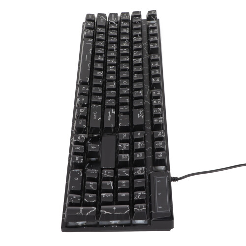 Teclado mecánico con cable de 104 teclas, iluminación multicolor 2