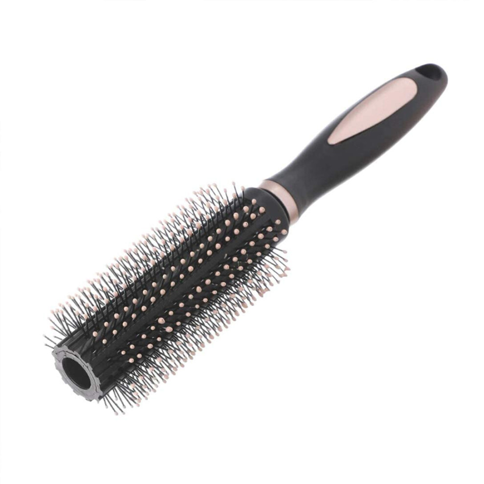 Detangling Hair Brush Round Nylon Bristle AntiStatic Scalp Massage Blow Dry for Wet or Dry Hair