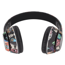 Kabelloses Bluetooth-Headset für Gaming HiFi-Klang 20Hz-20KHz Bunte LEDs Schwarz