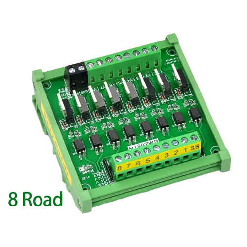 IO Relay Board 8 Channel NPN Relay Output PLC Controller with Optocoupler Isolation 5V 2