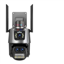 Home Security Cameras 9MP IP Camera, 3Lens, 8X Zoom, Outdoor Auto Tracking Video Surveillance
