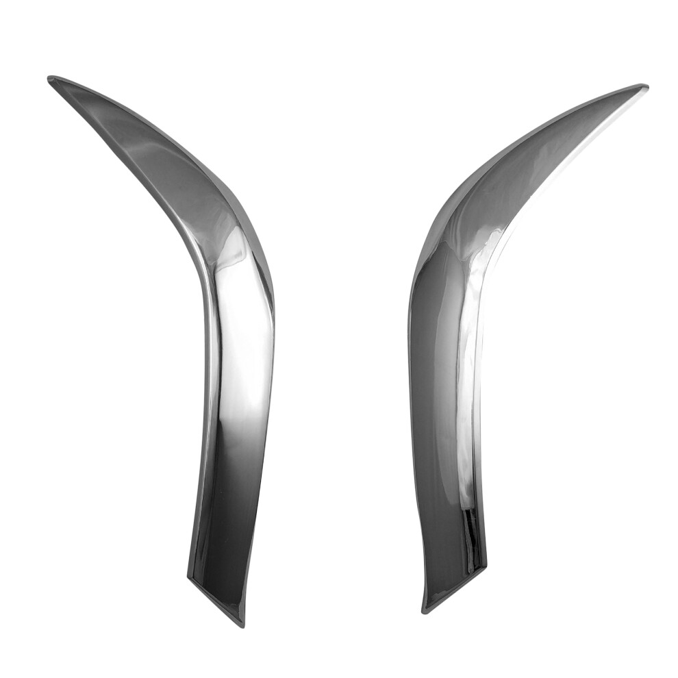 For Hilux Vigo 2012 Abs Chrome Front Headlight Lamp Cover Garnish Strip Eyebrow Cover Trim 6032210632430