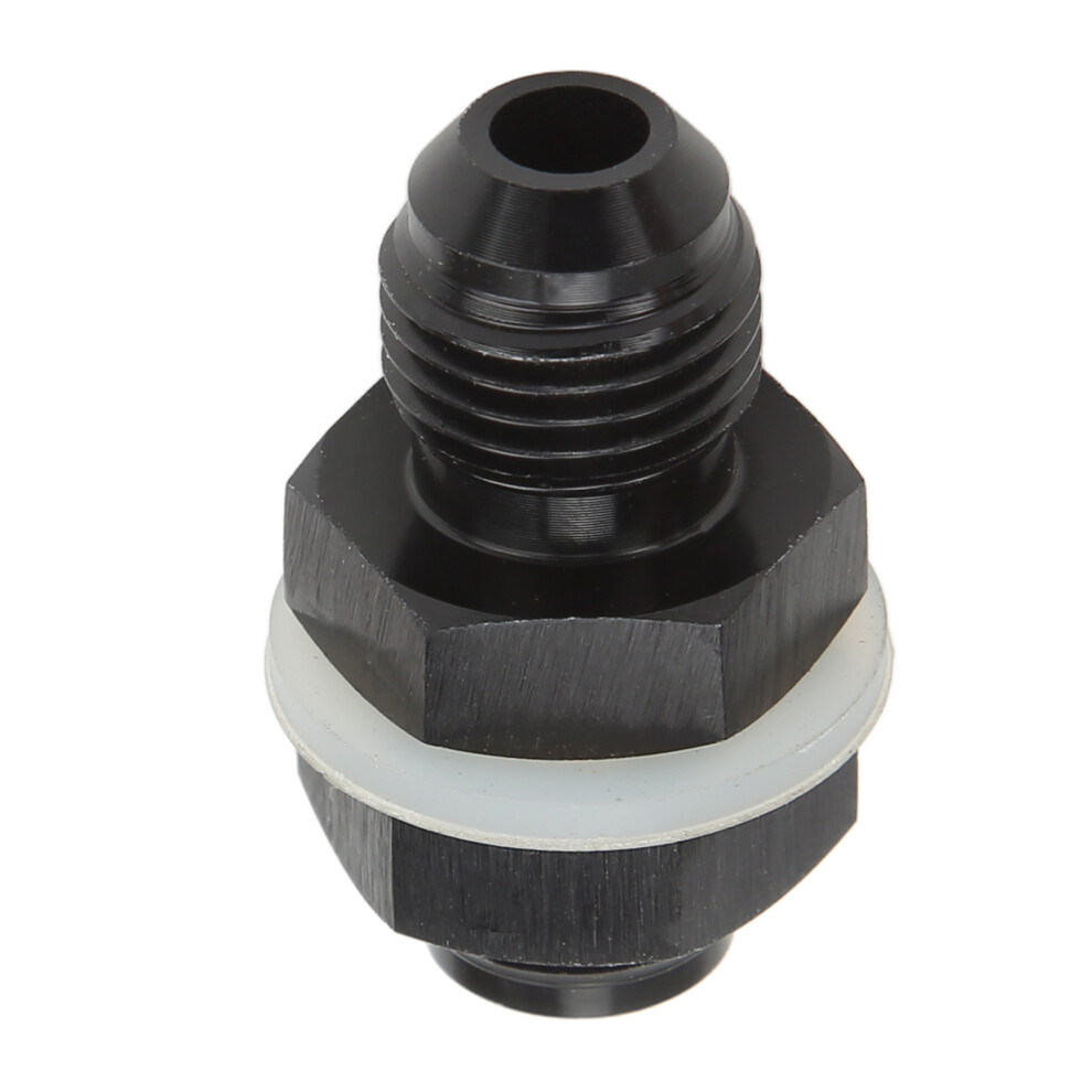 Fuel Cell Bulkhead Fitting 6061ÂT6 Aluminum An6 With Ptfe Washer Black 6921375717574