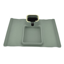 Green Silicone Couch Arm Cup Holder with Iron Tubes, 16.5in