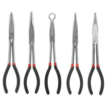 Long Needle Nose Pliers Set 11 Inch with Bent Tips, Spark Plug Wire Removal Tool MultiAngle