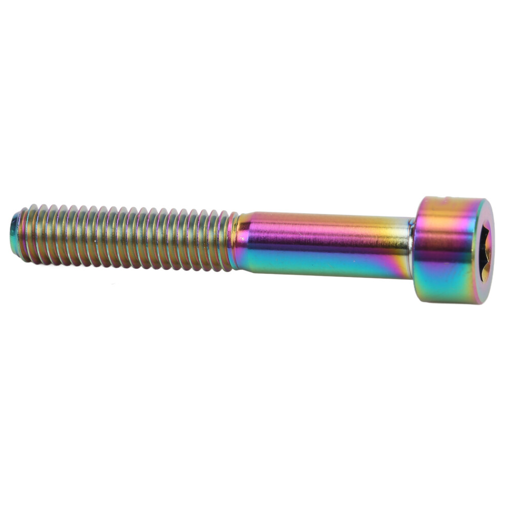Durable M6x40mm Titanium Bike Column Head Bolt In Dazzling Hue 4951375719546