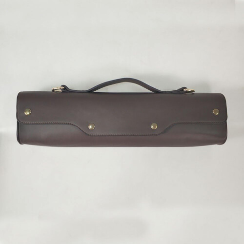 Waterproof Flute Case with Adjustable Shoulder Strap Fits 17Hole Flute Storage Bag Brown 2