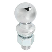 Rugged 6000LB 2in Trailer Hitch Ball with 1in x 2.125in Shank for Towing
