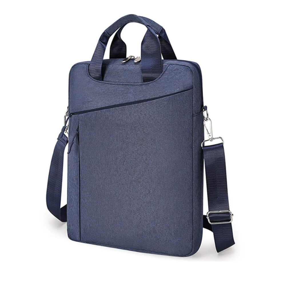 Business Bags For 15.6 Inch Laptop - Portable Splash-Proof Crossbody Shoulder Handbag In With Adjustable Strap Blue 9382693263063
