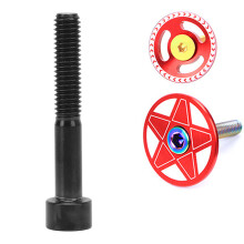 Titanlegierung M6x40mm Fahrrad-Steuersatz-Vorbau-Kappen-Schraube Befestigungsschraube Schwarz
