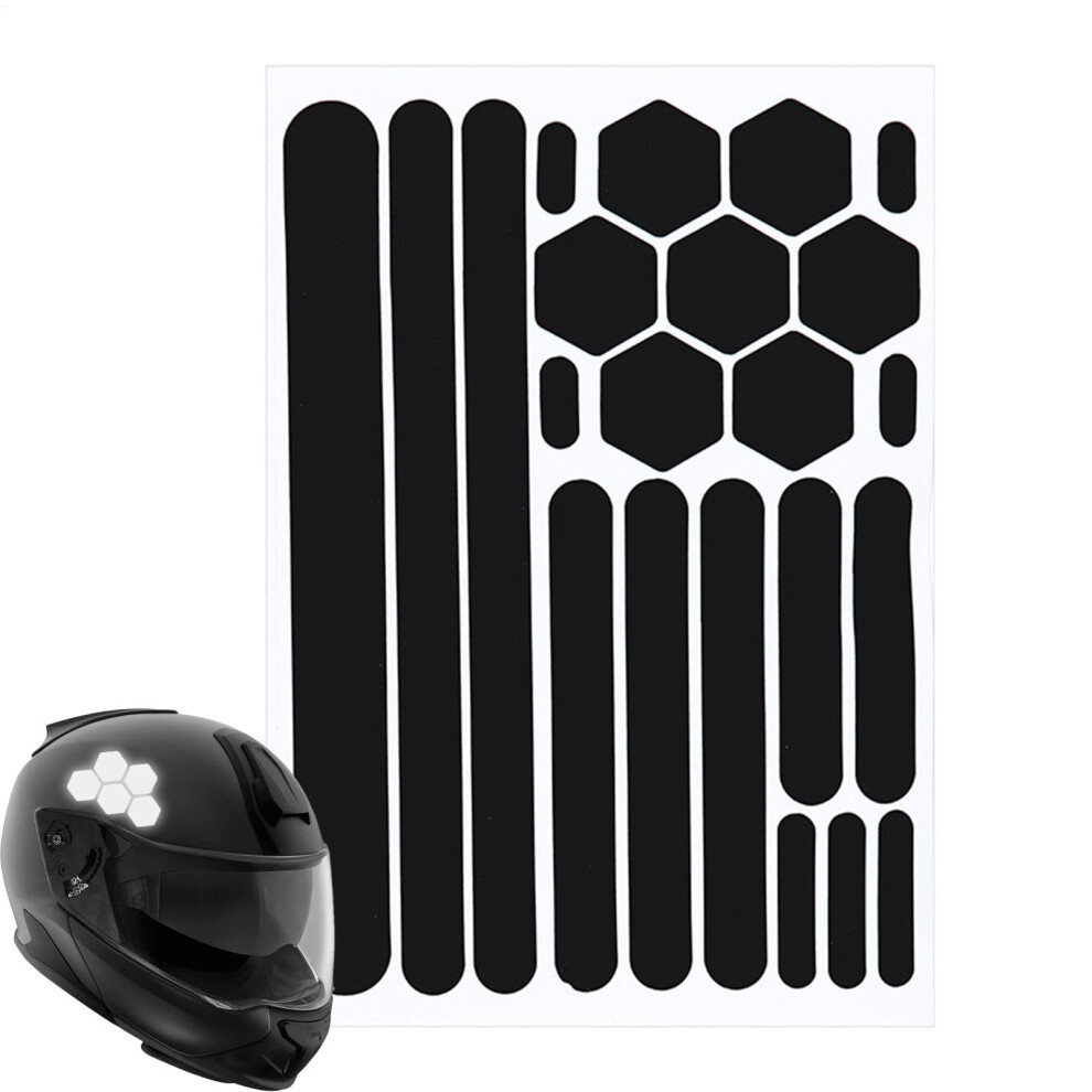 Reflective Motorcycle Stickers And Helmet Tape, Waterproof Visibility Decals For Road Safety Light 9382693263629