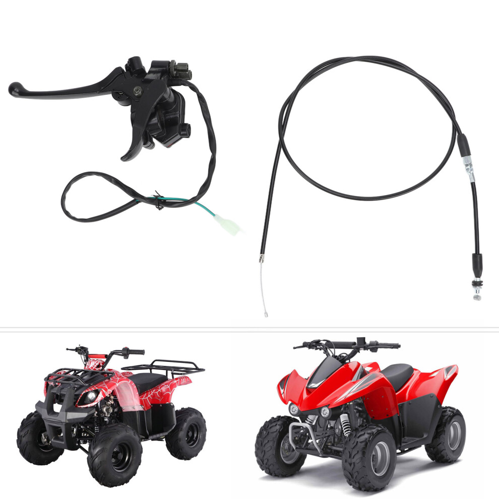 Universal Thumb Throttle Cable Dual Brake Lever For 22Mm Atv Go Kart 9431375722135