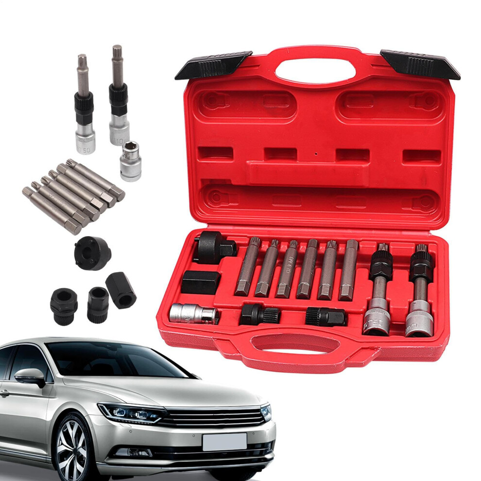 Alternator Pulley Removal Tool Kit With Antislip Grip Heavyduty Steel For Car 9382693399458