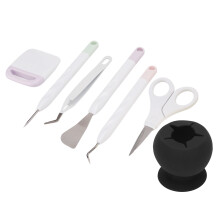 7PCS Vinyl Weeding Tools Set for Crafting Paper Cutting Scrapbooking Black