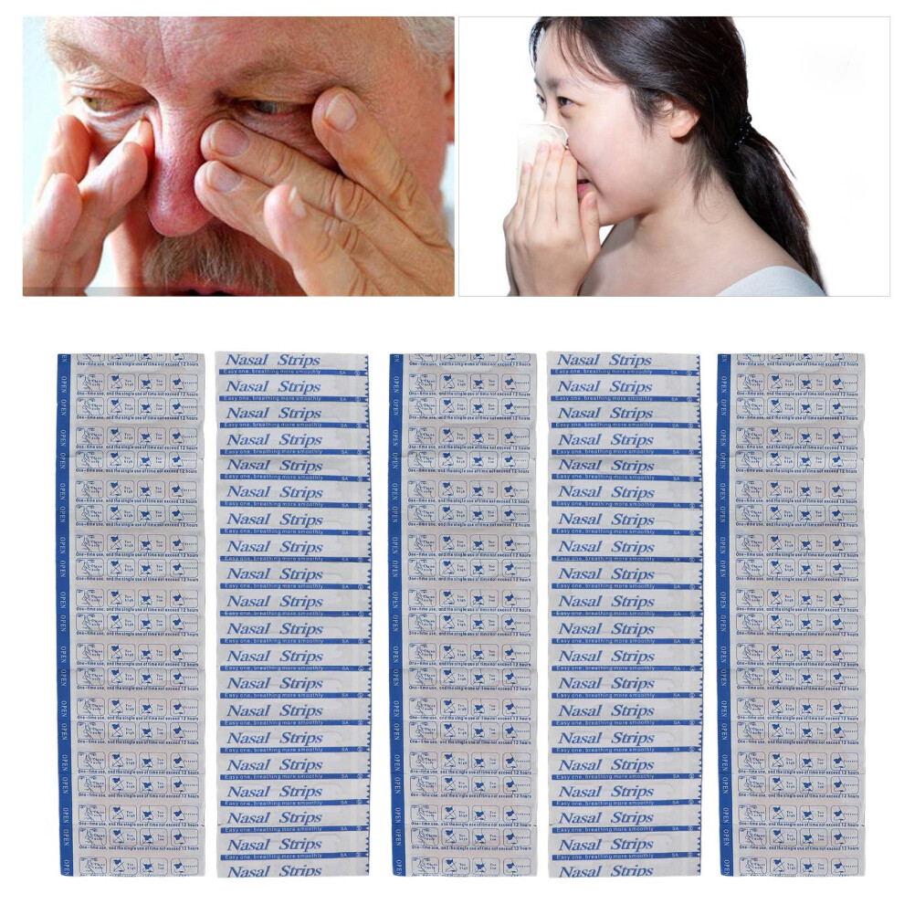 50pcs Breath Easy Nasal Strips to Reduce Snoring and Improve Sleep Quality