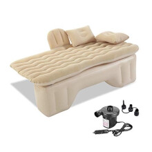 Auto Car Inflatable Air Mattress Bed For VW ID.4 Waterproof Anti Slip Durable Beige