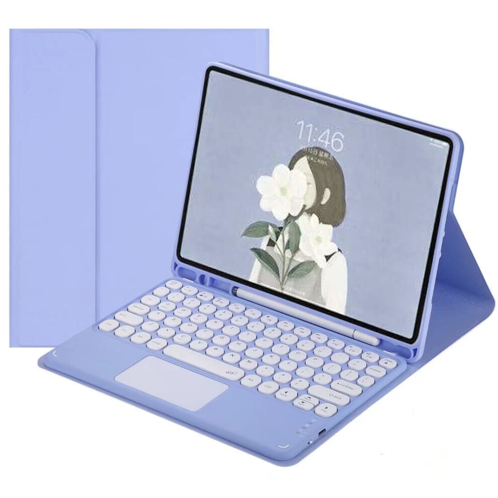 Keyboard Case With Multitouch Trackpad, Detachable Magnetic Keyboard, For Ipad Pro 12.9 And Ipad Air 13 Purple 9382693264718