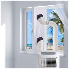 Air Conditioner Window Seal For Portable AC Units, Tilting Windows, 4M Length, Keeps Cool Air In, Double Hose Compatible