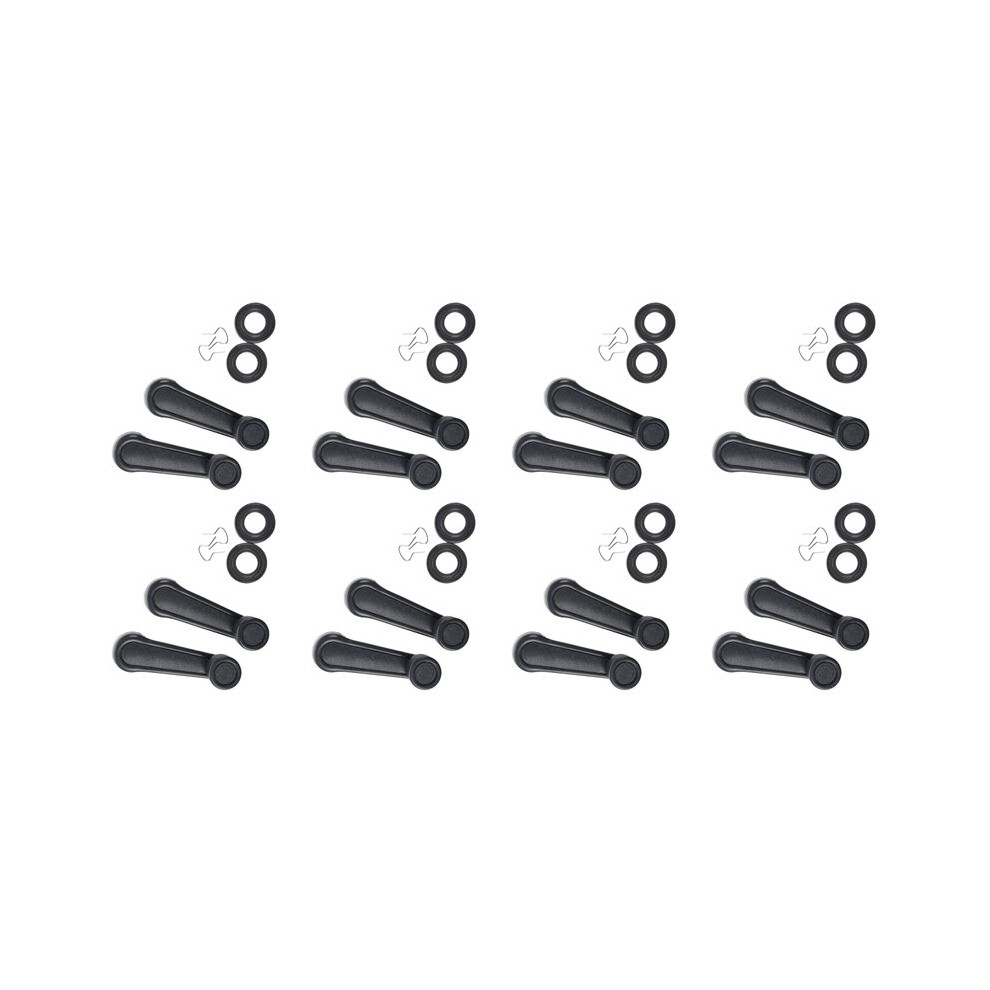 16 Pcs Plastic Universal Car Window Winder Cranks Handle Lever Gray 6031571839533