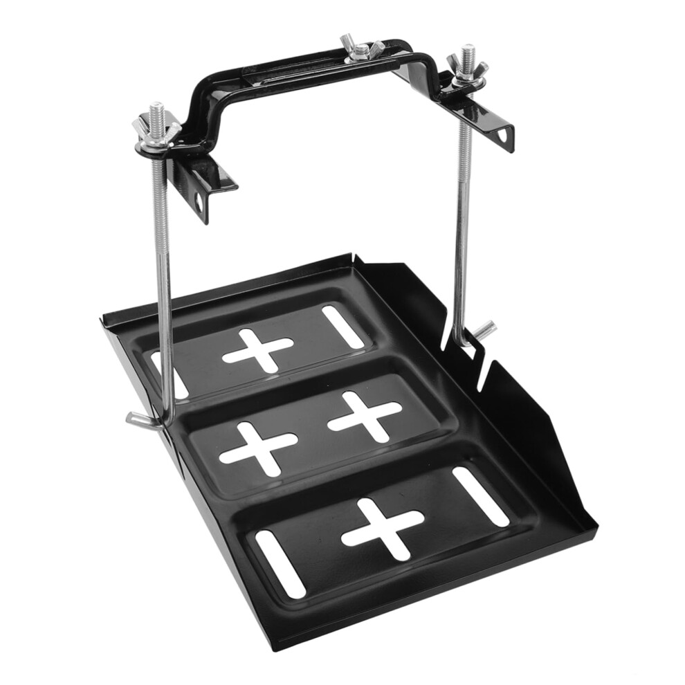 Universal Battery Tray And Hold Down Kit For Car And Marine, Adjustable Metal Mount Clamp 9199774093347