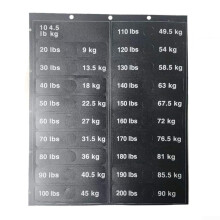 Dumbbell & Barbell Sticker Set Heavy Duty Traceless Labels for Easy Workout Organization and Identification