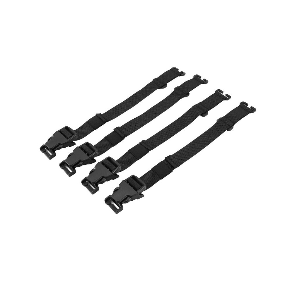 4Pcs Molle Straps Backpack Vest Adapter Belts For Outdoor Sports Climbing Hiking Hunting Bags Chest Straps A Black 4713740790389