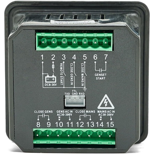 Generator Control Panel ATS220 Automatic Transfer Switch Controller with LED Display Auto Manual 2