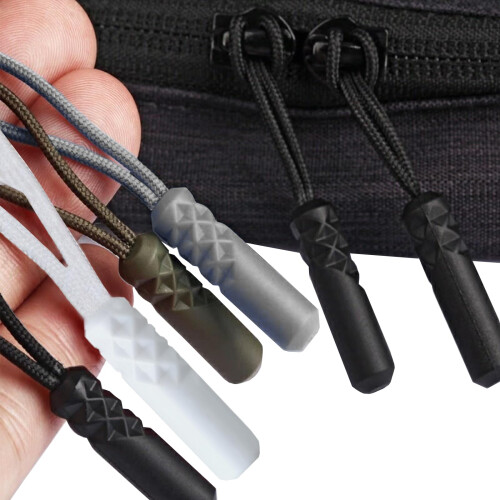Zipper Pull Replacement Kit, 20pcs MultiColor Nylon Tabs for Jackets, Backpacks, Luggage