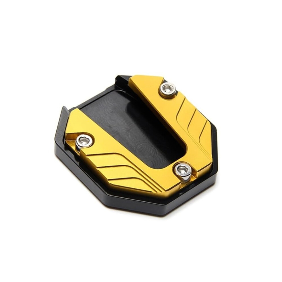 Motorcycle Kickstand Pad Aluminum Alloy Side Stand Extension Antislip Support Plate Gold 9382693401175