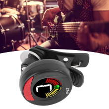 Schwarver Digital Clip-On-Gitarrenstimmer, Farbdisplay, 6x4x4cm
