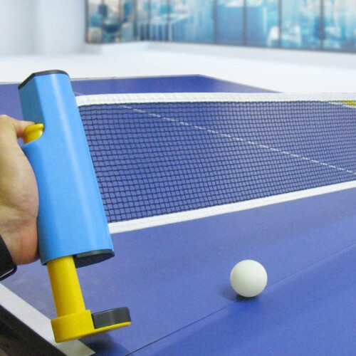 Retractable Table Tennis Net Rack Blue 19x14 cm Table Tennis Accessory 2